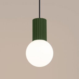 Luminosa Lighting Luminosa Halo Slim Pendant Ceiling Light Olive Green 1X G9 - thumbnail 3