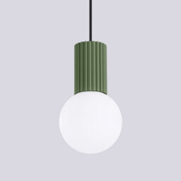 Luminosa Lighting Luminosa Halo Slim Pendant Ceiling Light Olive Green 1X G9 - thumbnail 4