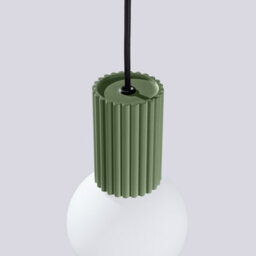 Luminosa Lighting Luminosa Halo Slim Pendant Ceiling Light Olive Green 1X G9 - thumbnail 6