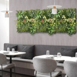 True Products Premium Artificial Living Wall Green Plant Panel 50Cm X 50Cm - Aurora 'a' - thumbnail 5
