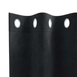 Berkfield Modern Blackout Curtains With Eyelets 2 Pcs Black Velvet - thumbnail 5