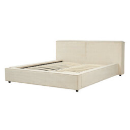 Beliani Bed Corduroy Linards 160 X 200 Cm (Eu King Size) Beige - thumbnail 6