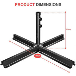 Set Of 4 Outdoor Umbrella Cantilever Parasol Base Stand Sand Water Filled Weight - thumbnail 2