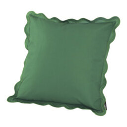 Hayward 50 X 50Cm Outdoor Cushion, Olive Scalloped Edge Design, Shower-Resistant Square Cushion For Garden & Patio - thumbnail 1