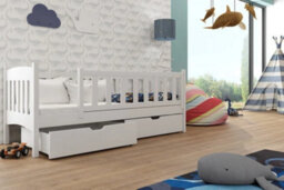 Arte Wooden Single Bed Gucio With Storage And Foam/bonnell Mattress In White W1980mm X H750mm X D970mm - thumbnail 1
