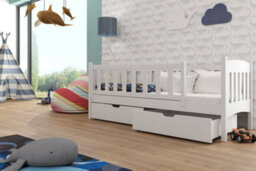 Arte Wooden Single Bed Gucio With Storage And Foam/bonnell Mattress In White W1980mm X H750mm X D970mm - thumbnail 2