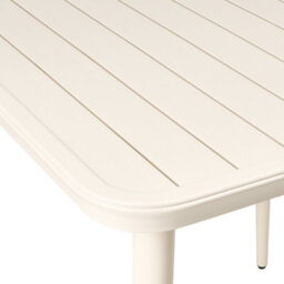 Beliani Garden Dining Table Naturno 80 Cm 80 Cm Metal Light Beige - thumbnail 6