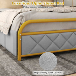 King Size Bed Frame With 4 Drawer & Led Lights - thumbnail 5