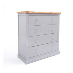 Cabinet Bits Rocca 4 Drawer Chest Of Drawers Chrome Knob - thumbnail 2