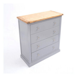 Cabinet Bits Rocca 4 Drawer Chest Of Drawers Chrome Knob - thumbnail 3