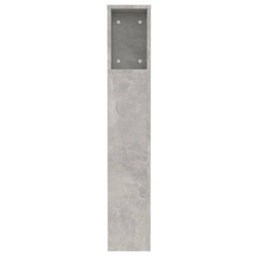 Berkfield Headboard Cabinet Concrete Grey 120X18.5X104.5 Cm - thumbnail 5