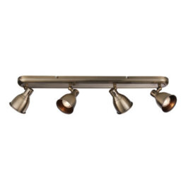 Anson Lighting Arabella  4Lt Bar Spot Light Antique Brass Plate