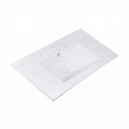 Heze Furniture Flow Standing Bathroom Vanity Cabinet With Basin 80Cm - White - thumbnail 7