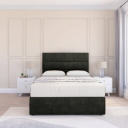 "Sloomy 6Ft Texas Divan Bed Base Graphite Dumfries ,4 Drawers & 26"" Struts Headboard - Super King" - thumbnail 2