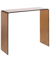 Wyld and Coco Aurora Living Console Table Brown-Tinted Tempered Glass 90 X 30 Cm Minimalist Rectangular - thumbnail 3