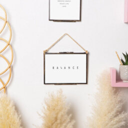 "Nicola Spring 5X Hanging Metal Photo Frames - 7"" X 5"" - Black - Picture Frame Wall Mounted Frame With Rope" - thumbnail 7
