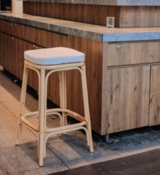 Nordlys Set Of 2 Natural Rattan Beige Bar Stools Exotic Boho Dining Room - thumbnail 7