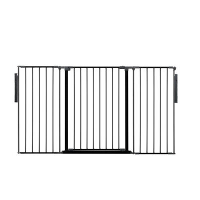 Safetots Premium Extra Tall Room Divider, Up To 174Cm Wide, Black, 105Cm Tall, Multi Panel Barrier For Baby And Toddler - image 1