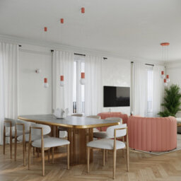 Luminosa Lighting Luminosa Halo Globe Table Lamp Peach 1X G9 - thumbnail 9