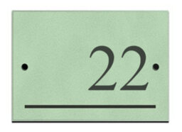Reversed Slate Number 22 Chartwell Green 14 X 9Cm - thumbnail 1