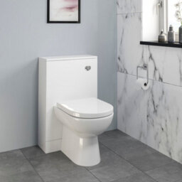 Affine Modern Bathroom Toilet & Basin Sink Vanity Unit Furniture 900mm Gloss White - thumbnail 6