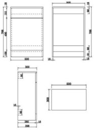 Affine Modern Bathroom Toilet & Basin Sink Vanity Unit Furniture 900mm Gloss White - thumbnail 9