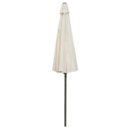 Rinse Bathrooms Cream Garden Parasol Umbrella With Glass Fibre Ribs Tilting Sun Shade Shelter Canopy 2.7M - thumbnail 4
