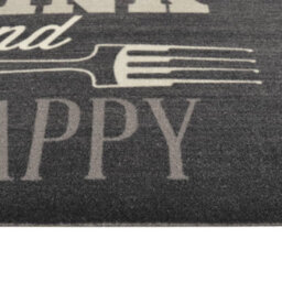 Berkfield Kitchen Rug Washable Kitchen Black 45X150 Cm Velvet - thumbnail 4