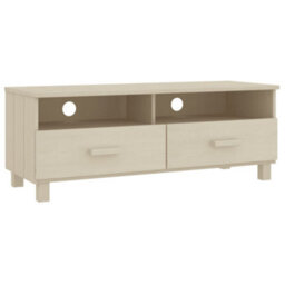 Berkfield Sturdy Tv Cabinet Honey Brown 106X40X40 Cm Solid Wood Pine