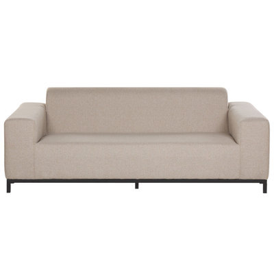 Beliani Garden Sofa 2 Seater Rovigo Beige - image 1