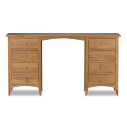 Statement Furniture Edward Hopper Oak Dressing Table With 8 Drawers - thumbnail 2