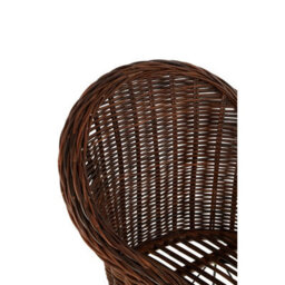 Orsina Natural Croco Rattan Chair, Easy To Clean Outdoor Chair, Arm & Backrest Rattan Armchair - thumbnail 5