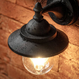 CGC Lighting Cgc Ryder Matt Black Fisherman Lantern Outdoor Outside Porch Wall Light - thumbnail 2