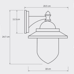 CGC Lighting Cgc Ryder Matt Black Fisherman Lantern Outdoor Outside Porch Wall Light - thumbnail 5