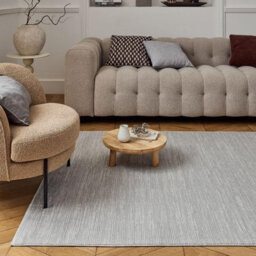 The Rugs Carmel Grey/cream Striped Area Rug And Runner Non Shedding, Stain Resistant, Soft - thumbnail 8