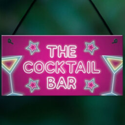 Red Ocean The Cocktail Bar Novelty Bar Signs And Plaques Home Bar Sign Novelty Gifts - thumbnail 5