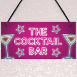 Red Ocean The Cocktail Bar Novelty Bar Signs And Plaques Home Bar Sign Novelty Gifts - thumbnail 3
