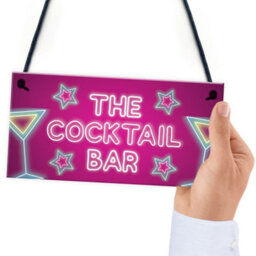 Red Ocean The Cocktail Bar Novelty Bar Signs And Plaques Home Bar Sign Novelty Gifts - thumbnail 6