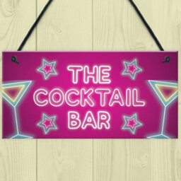 Red Ocean The Cocktail Bar Novelty Bar Signs And Plaques Home Bar Sign Novelty Gifts - thumbnail 2