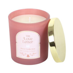 Something Different The Love Letter Rose & Vanilla Musk Candle Light Pink (One Size)
