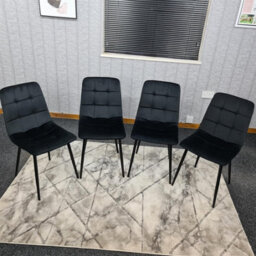 Kosy Koala Dining Table With 4 Chairs Modern Dining Table Set With 4 Black Chairs And 1 Bench Dining Room Furniture