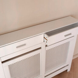 Jack Stonehouse White Diamond Mdf Radiator Cover With Drawer - Medium - 112Cm (W) X 81.5Cm (H) X 19Cm (D) - thumbnail 6