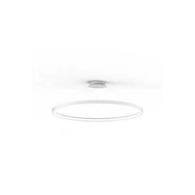 Luminosa Lighting Luminosa Circle Integrated Led Pendant Ceiling Light, White, 7820Lm, 3000K