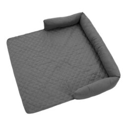 Thehotsale 75X75Cm Waterproof Pet Bed Furniture Protector Mat Dog Sofa Cover With Pillow, Dark Grey - thumbnail 4
