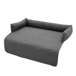 Thehotsale 75X75Cm Waterproof Pet Bed Furniture Protector Mat Dog Sofa Cover With Pillow, Dark Grey - thumbnail 3