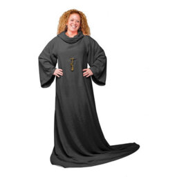 Snug Rug Cosy Sleeved Blanket With Sleeves And A Handy Pouch Pocket - Slate Grey - thumbnail 7