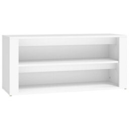 Vidaxl Shoe Rack White 100X35X45 Cm Engineered Wood - thumbnail 2