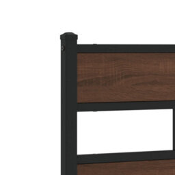 Berkfield Bed Frame Without Mattress With Headboard Brown Oak 190X200 Cm - thumbnail 8