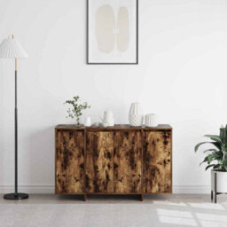 Berkfield Smoked Oak Sideboard Smoked Oak Engineered Wood 120 X 41 X 75 Cm - thumbnail 4