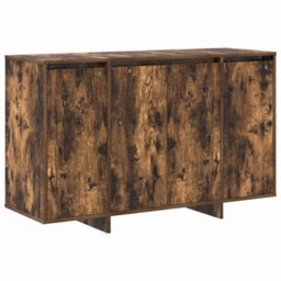Berkfield Smoked Oak Sideboard Smoked Oak Engineered Wood 120 X 41 X 75 Cm - thumbnail 2